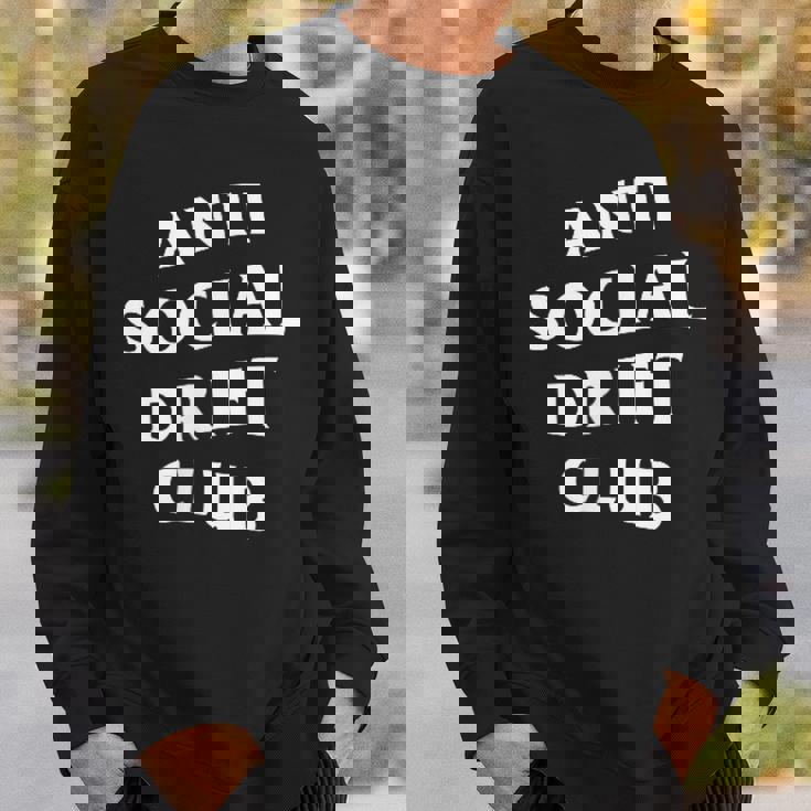 アンチソーシャルドリフトクラブホワイトロゴフロントバック スウェットシャツ 彼への贈り物