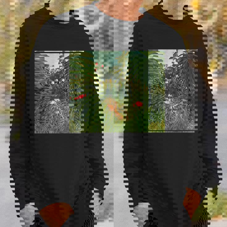 アンリ・ルソー作 ジャガー 馬を攻める1910 スウェットシャツ 彼への贈り物