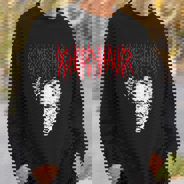 アーサー・ショーペンハウアー デスメタルスタイル 哲学 デザイン スウェットシャツ 彼への贈り物