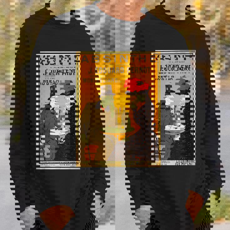 アールヌーボー アブサン ビクトリア朝 カップル テーブル スウェットシャツ 彼への贈り物