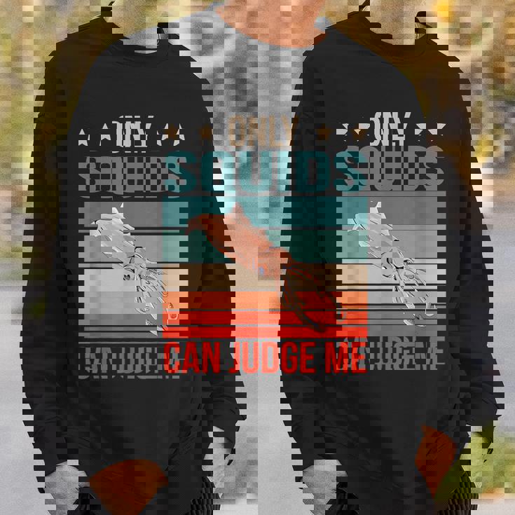 イカは私を判断できる 烏賊 イカ スウェットシャツ 彼への贈り物