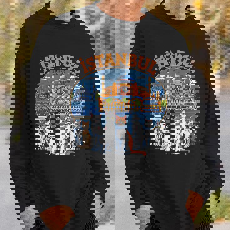 イスタンブール 猫の街 トルコ土産 トルコ猫好きギフト スウェットシャツ 彼への贈り物