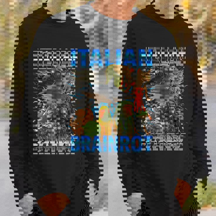 イタリアン ブレイン ミーム トラレロ トラララ ボンバルディーノ クロコディロ スウェットシャツ 彼への贈り物