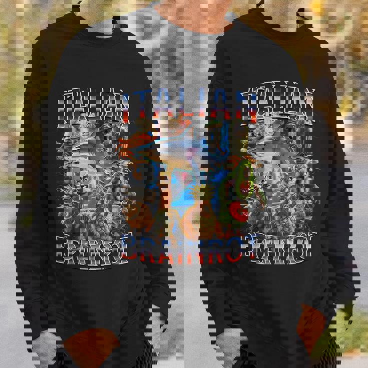 イタリアンブレインロット面白いイタリアンブレインロットミーム スウェットシャツ 彼への贈り物