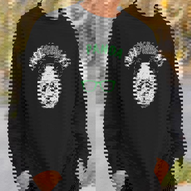 インディペンデントパンダ Nerd Bear With Brile スウェットシャツ 彼への贈り物