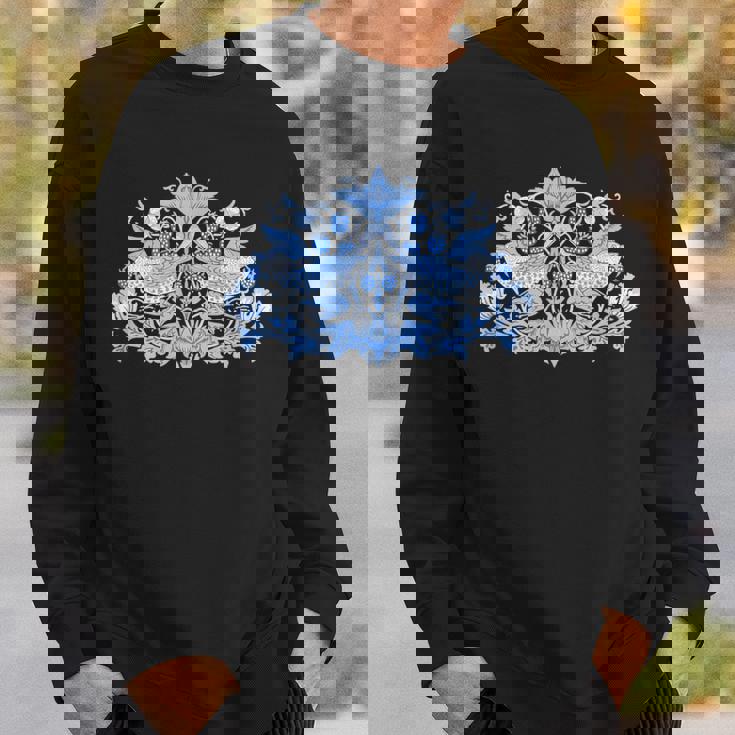 ウィリアム・モリス ストロベリー泥棒 鳥 ブルー スウェットシャツ 彼への贈り物