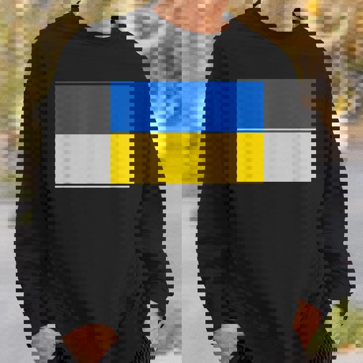 ウクライナ国旗デザイン スウェットシャツ 彼への贈り物
