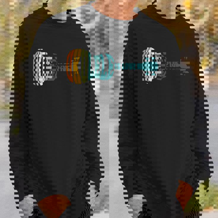 ウクレレ・イズ・ラブ アコースティック ハワイアン ミュージシャン ウクレレ アロハ ギター スウェットシャツ 彼への贈り物