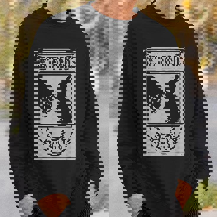 ウサギの親友 ライフ ペットギフト スウェットシャツ 彼への贈り物