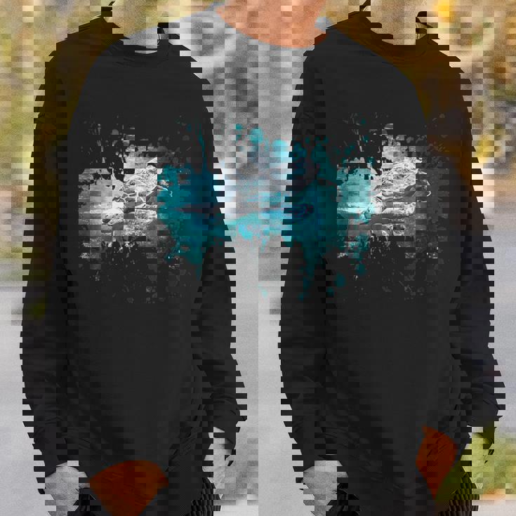 メンズ ウミガメ 風景 亀 スウェットシャツ 彼への贈り物