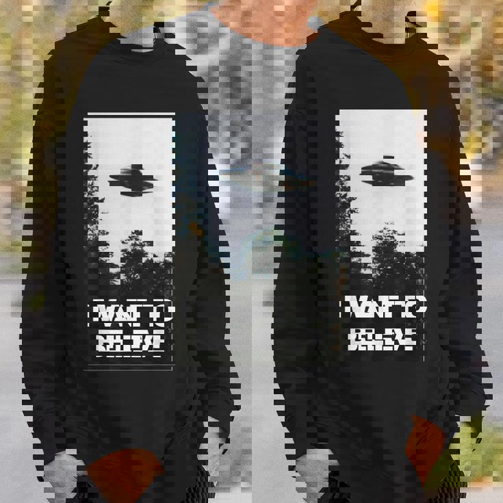 エイリアン Ufo ハンターシャツ I Want To Believe スウェットシャツ 彼への贈り物