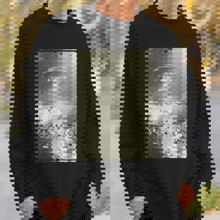 エイリアン Ufo ファニー キャッツ エイリアンの侵略猫 スウェットシャツ 彼への贈り物