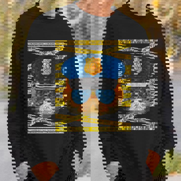 エキゾチック ショートヘア 警察官 警察官 面白い 警察 猫 スウェットシャツ 彼への贈り物