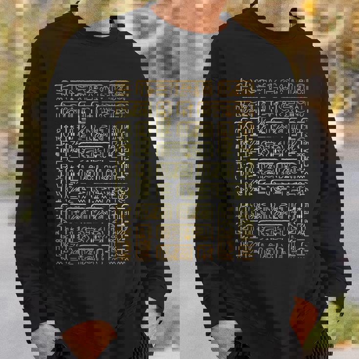 エジプトの象形文字tシャツ-古代エジプト スウェットシャツ 彼への贈り物