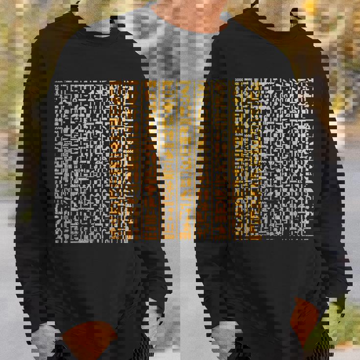 エジプトヒエログリフ ファラオ語 古代エジプト スウェットシャツ 彼への贈り物