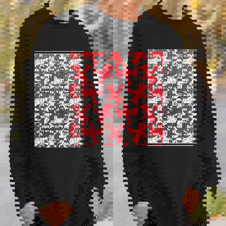 エッシャーにインスパイアされた鳥のテッセレーション。 スウェットシャツ 彼への贈り物