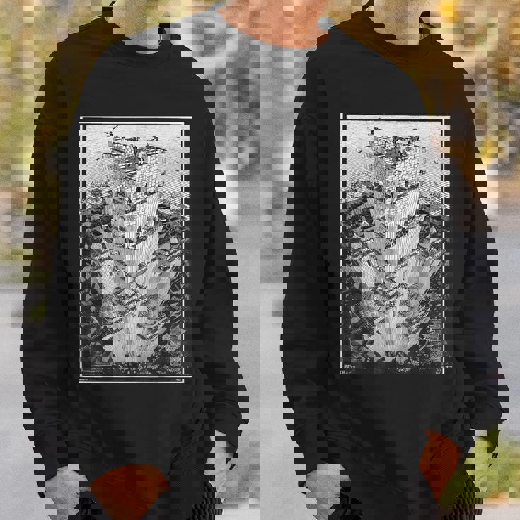 エッシャーのバベルの塔 スウェットシャツ 彼への贈り物