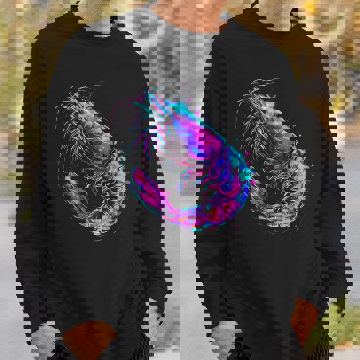 エビ 海 海 海 エビ 海 動物 海洋 哺乳類 モチーフ スウェットシャツ 彼への贈り物