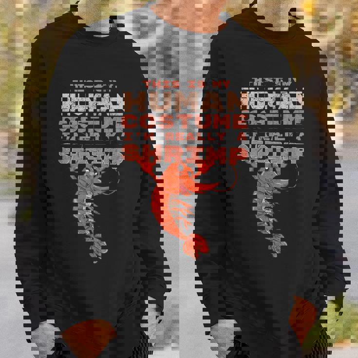 エビ 面白い人間のコスチューム レトロ エビやザリガニ スウェットシャツ 彼への贈り物