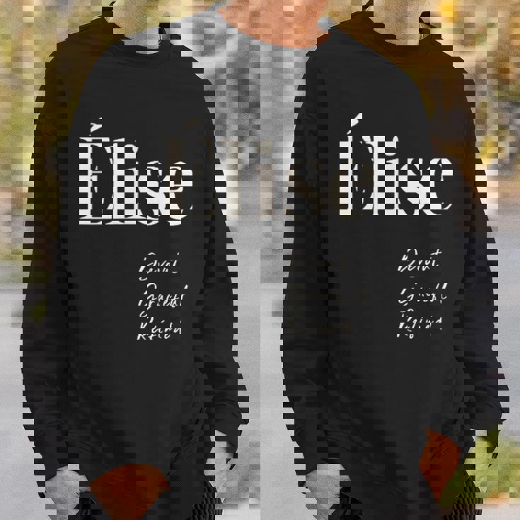 エリーゼ 威厳があり、優雅で洗練された スウェットシャツ 彼への贈り物