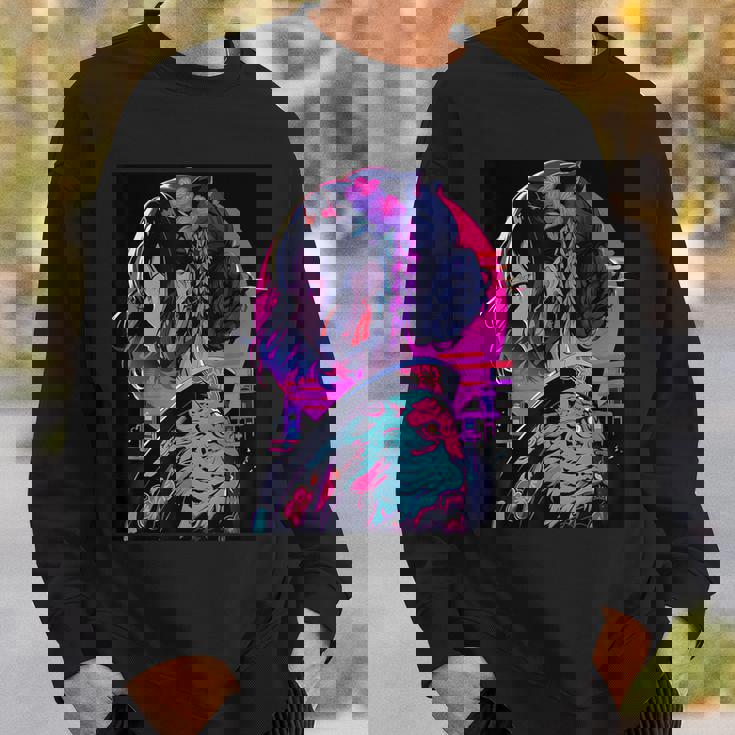 エレガントな芸者 日本の美デザインへのオマージュ スウェットシャツ 彼への贈り物