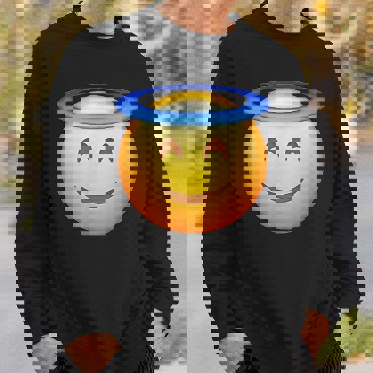 エンジェルスマイリー絵文字 スウェットシャツ 彼への贈り物