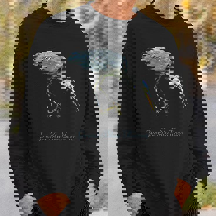 オオアオサギ 鳥類学 スウェットシャツ 彼への贈り物