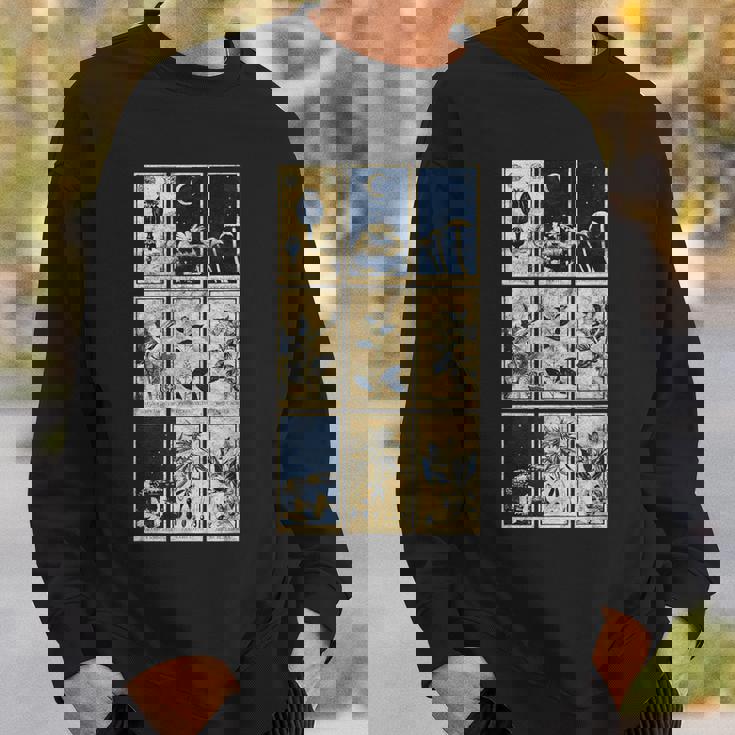 オカルト精神活性植物サイケデリックゴシック薬タロット スウェットシャツ 彼への贈り物