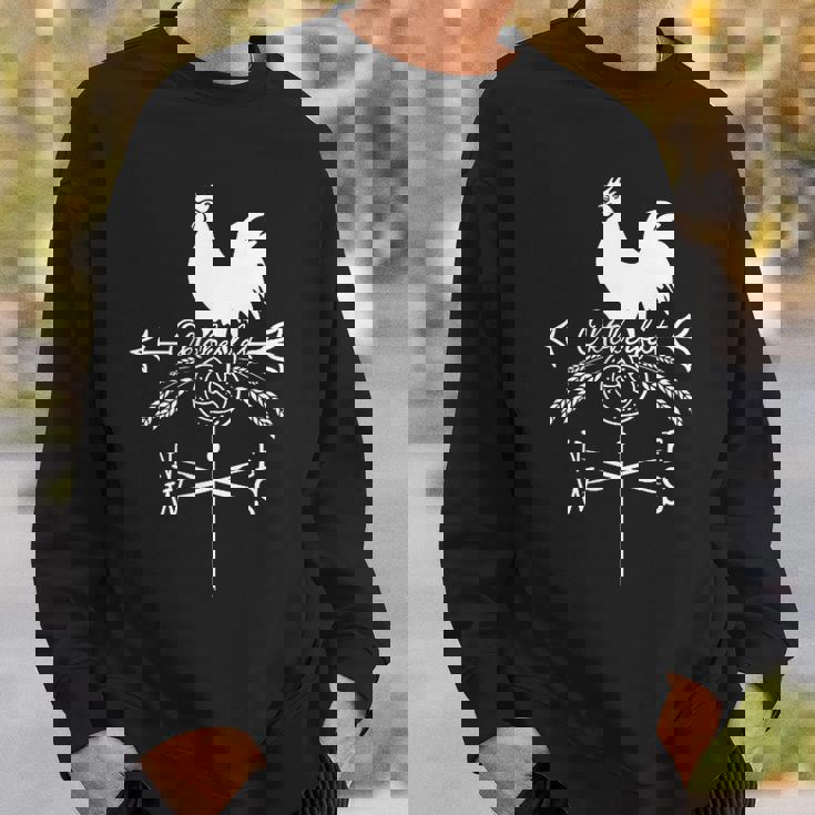 オクトーバーフェスト 風見鶏 コスチューム オンドリとプレッツェルの矢 スウェットシャツ 彼への贈り物