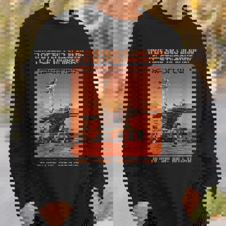 オポチュニティ 火星探査機 最後の言葉 スウェットシャツ 彼への贈り物