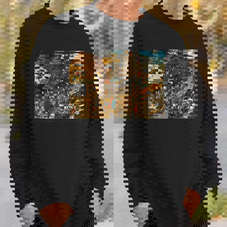 オランダのことわざ ピーテル・ブリューゲル 長老 1559 スウェットシャツ 彼への贈り物