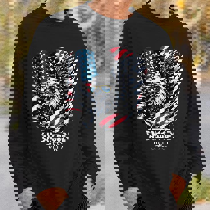 オレゴン州オハイオ州 7月4日 アメリカ国旗 スウェットシャツ 彼への贈り物