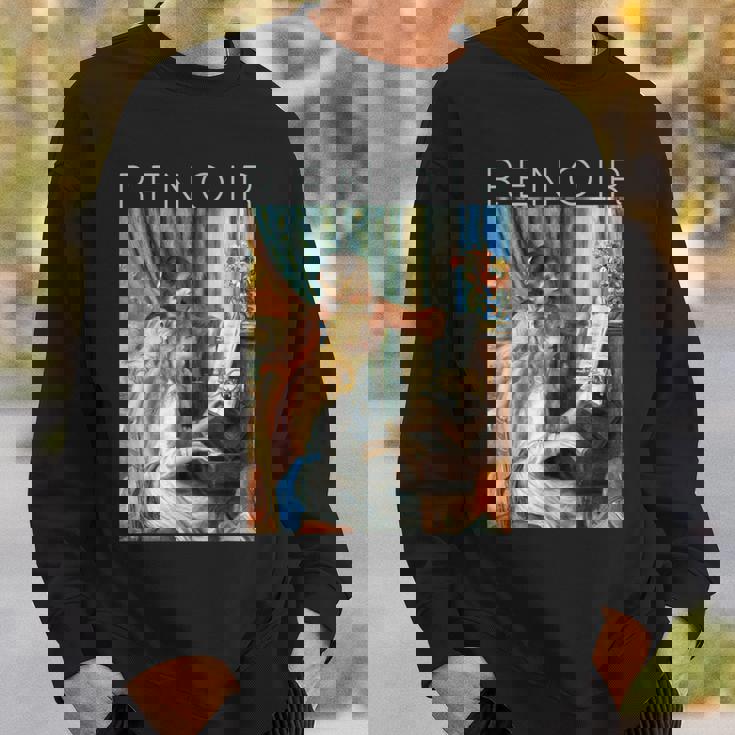 オーギュスト・ルノワール-ピアノに向かう二人の少女-ミュージシャン スウェットシャツ 彼への贈り物