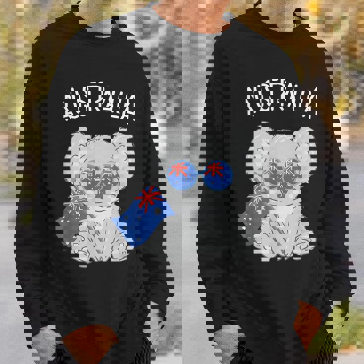 オーストラリアの国旗がかわいいコアラ スウェットシャツ 彼への贈り物