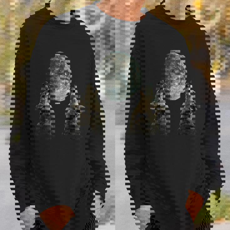 オーストラリアン・キャトル・ドッグ ハウリング・ムーン スウェットシャツ 彼への贈り物