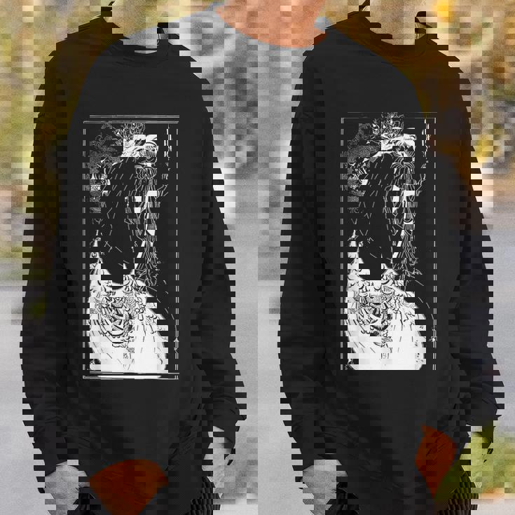 オーブリー・ビアズリーのピーコックスカート1893 スウェットシャツ 彼への贈り物