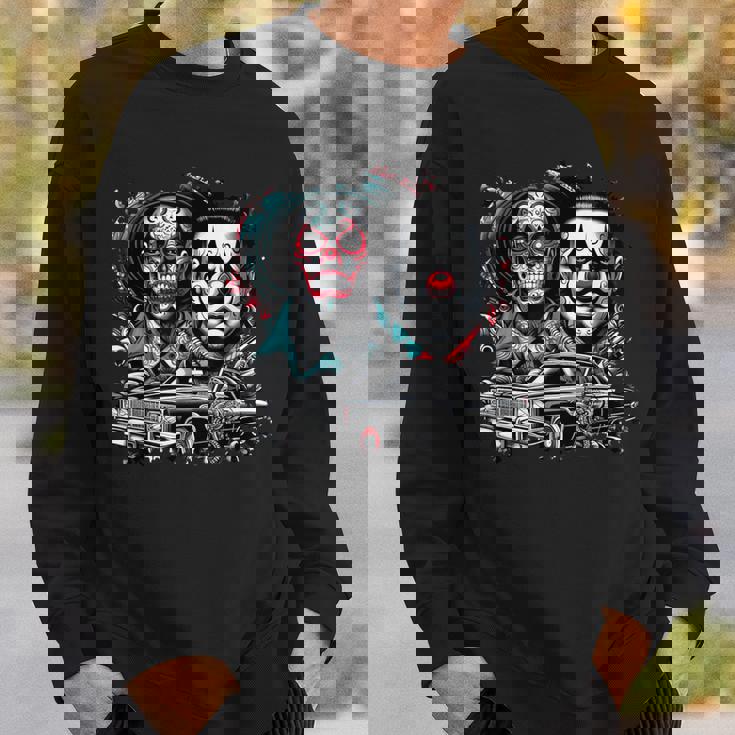 オールドスクールチョロチカーノギャングスターアート スウェットシャツ 彼への贈り物