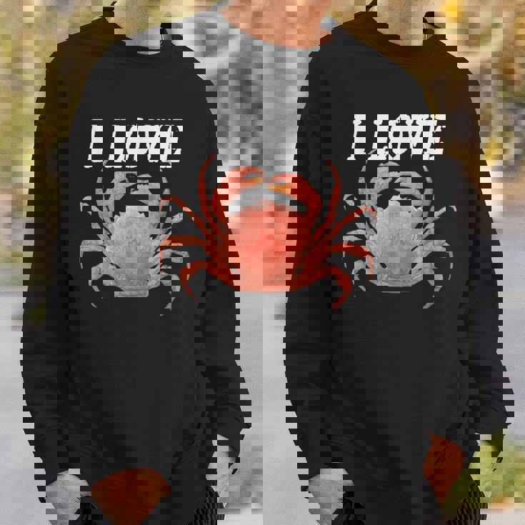 カニが大好き 美味しいカニ スウェットシャツ 彼への贈り物