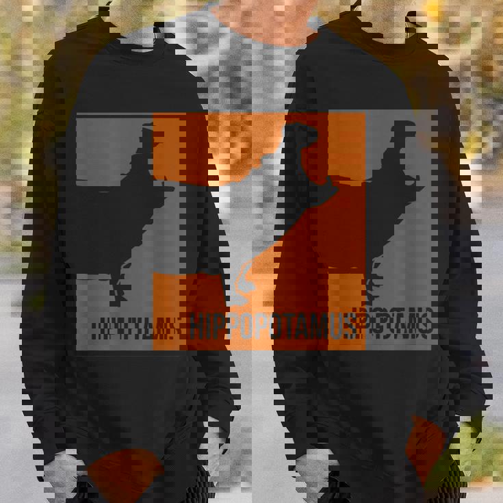 カバ 動物 カバ スウェットシャツ 彼への贈り物