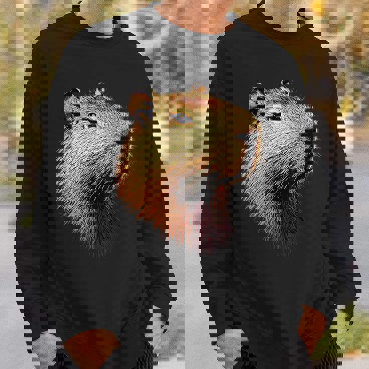 カピバラ Be Capy カピバラ げっ歯類 おもしろカピバラ Capybara スウェットシャツ 彼への贈り物