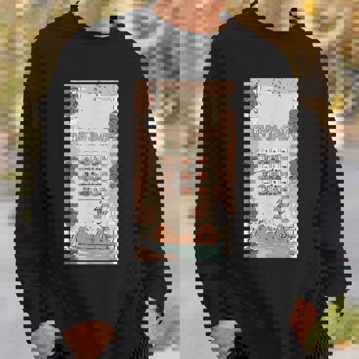 カピバラ カピバラ かわいい トロピカル 夏 スウェットシャツ 彼への贈り物