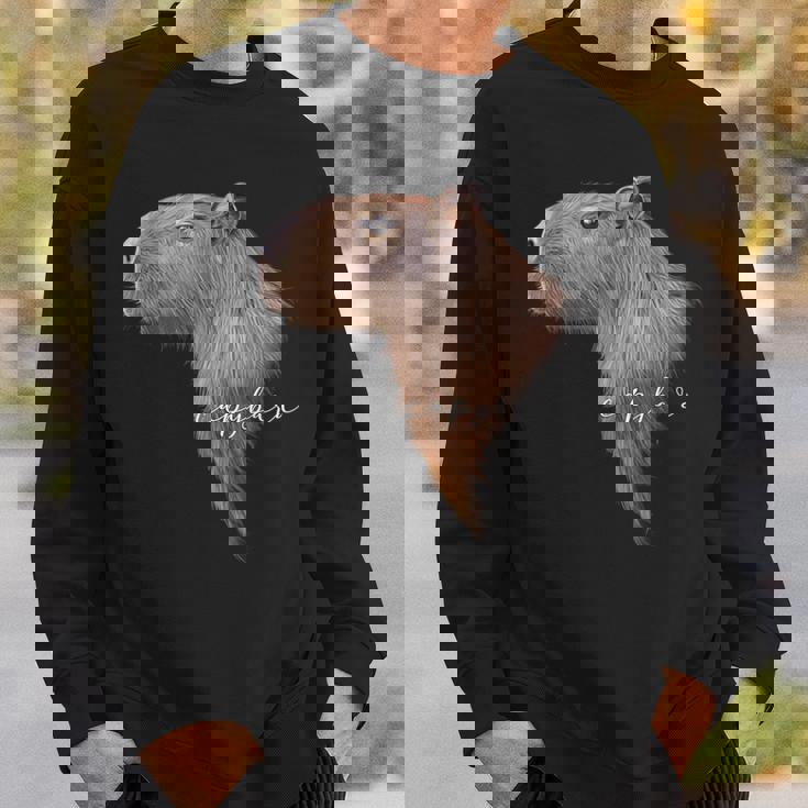 カピバラ グラフィック アート カピバラ Ro Ro Ro歯動物 アニマル ラバー スウェットシャツ 彼への贈り物