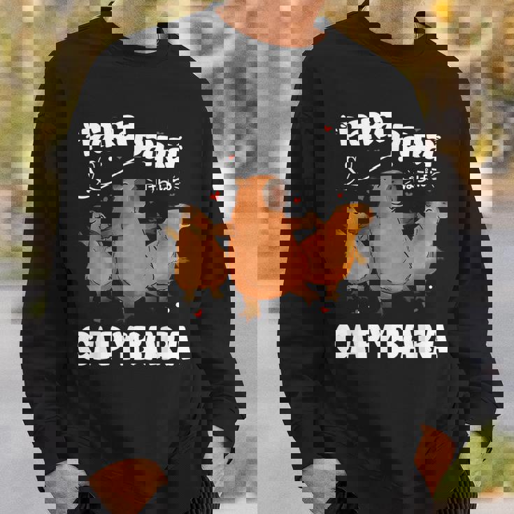 カピバラ好きファニーパラパラカピバラ スウェットシャツ 彼への贈り物