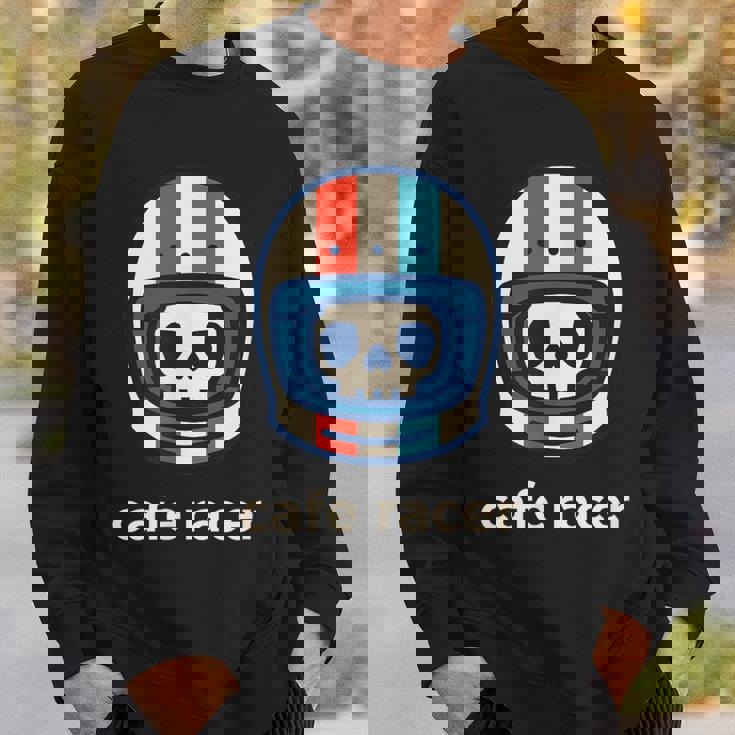 カフェレーサー トレンディ シンプル ヘルメット デザイン バイク スウェットシャツ 彼への贈り物