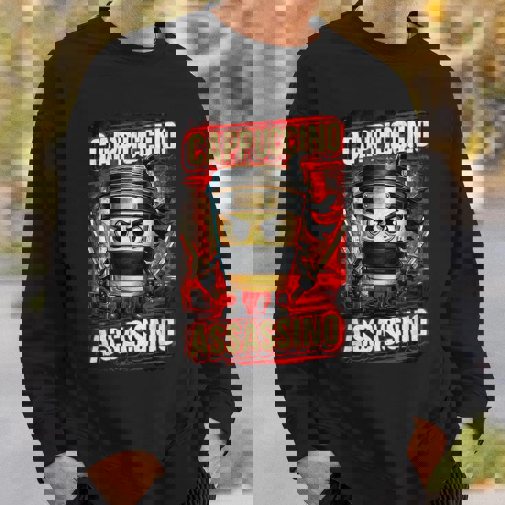 カプチーノ アサシーノ イタリアン ブレイン ミーム 日本語 忍者 スウェットシャツ 彼への贈り物