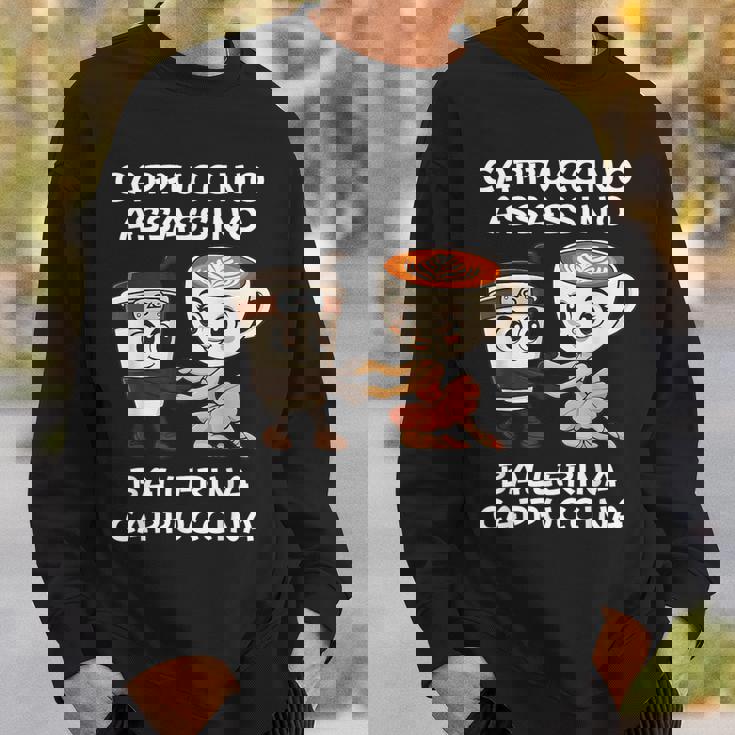 カプチーノ アサシーノ バレリーナ イタリアン ブレイン ミーム キッズ スウェットシャツ 彼への贈り物