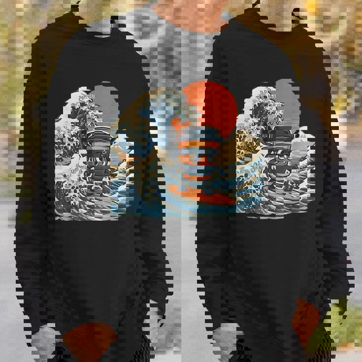 カプチーノ アサシーノ 和波 アート 忍者 コーヒー好き スウェットシャツ 彼への贈り物