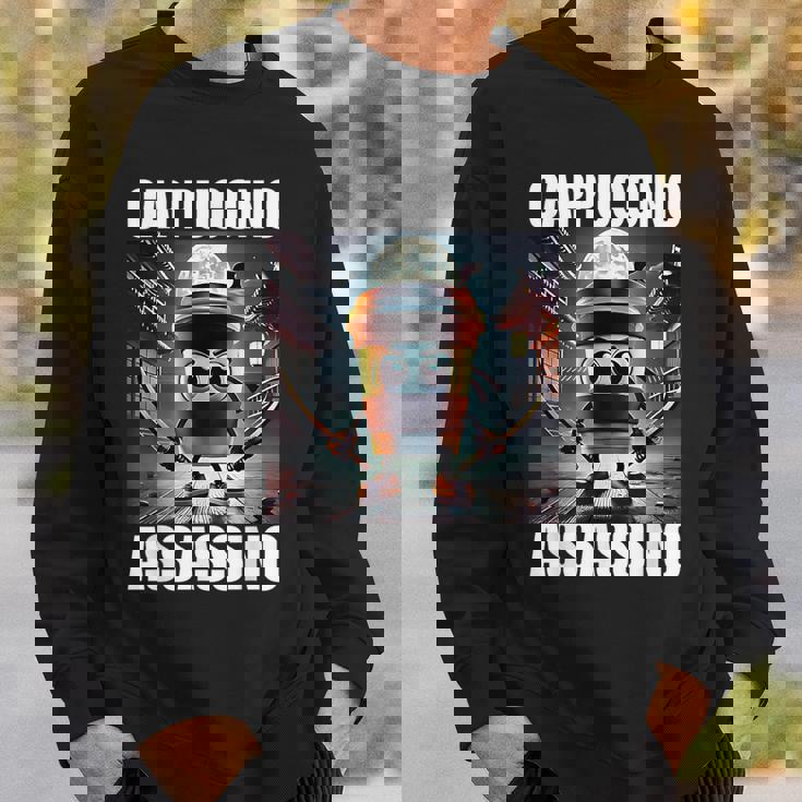 カプチーノ・アサシーノ イタリアンブレインロットミーム スウェットシャツ 彼への贈り物