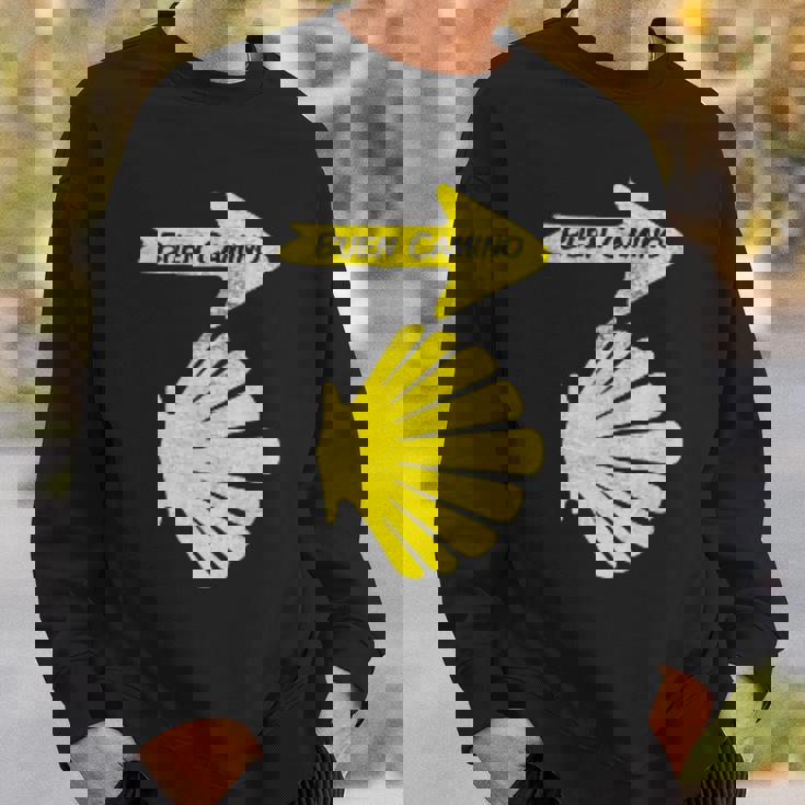 カミーノデサンティアゴの巡礼のシンボル、ブエンカミノシェル スウェットシャツ 彼への贈り物