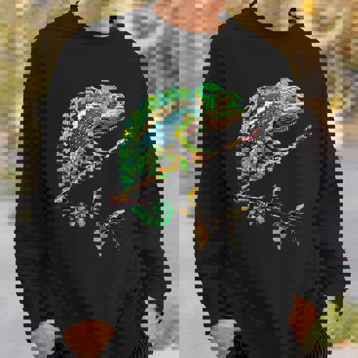 カメレオン トカゲ 爬虫類 カメレオン イグアナ トカゲ カメレオン スウェットシャツ 彼への贈り物